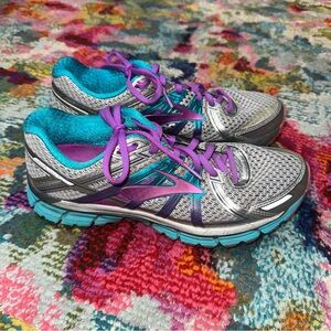 Brooks Women's Athletic Shoes - Silver and Purple